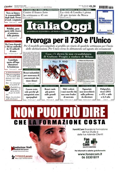 Italia oggi : quotidiano di economia finanza e politica